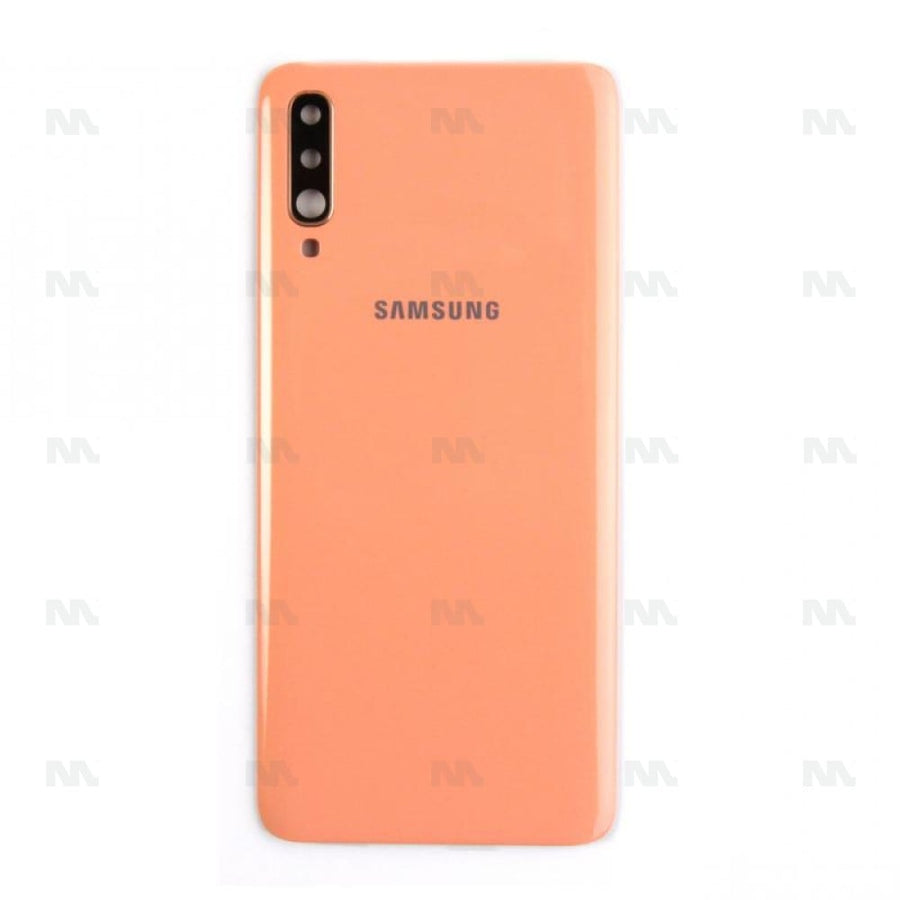 Vitre arrière pour Samsung Galaxy A70 A705F avec objectif corail OEM