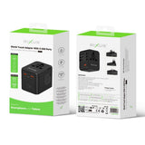 Adaptateur universel Rixus RX3425 25 W avec 3 ports USB Noir