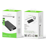 Batterie externe Rixus RXPB08 avec câble USB-C intégré de 70 cm, 10 000 mAh, 22,5 W, noir