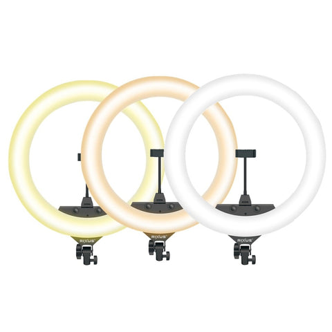Anneau lumineux et support pour selfie Rixus RXLG14 14 pouces