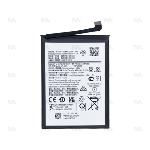 Batterie Originale pour Samsung Galaxy A04 A045F, A04e A042F, A14 5G A146B WT-S-W1