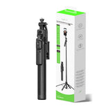 Perche à selfie Rixus RXSF55 avec caméra à suivi du visage par IA, noir