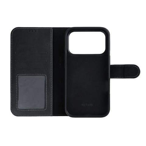 Portefeuille Magnétique Détachable Rixus Duo Pour Apple iPhone 17 Pro Max, 18 Pro Max Noir