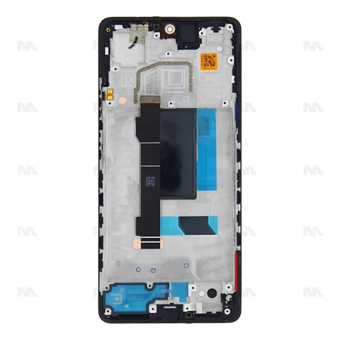 Chassis + Ecran Officiel Service Pack + Vitre pour Xiaomi Poco X5 Pro (22101320G / 22101320I) - Noir