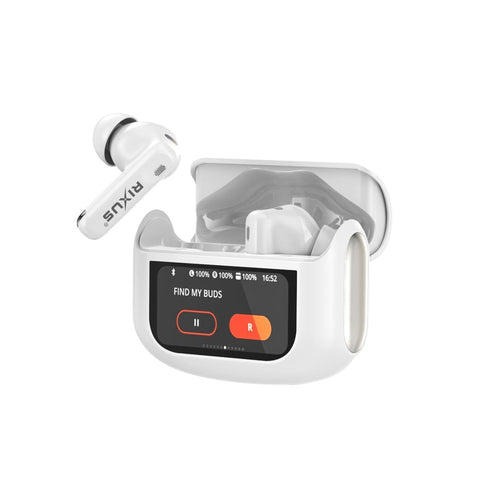 Écouteurs sans fil Rixus RXBH63W avec boîtier tactile Pro blanc