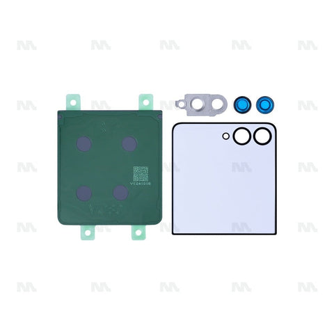 Kit de coques arrière pour Samsung Galaxy Z Flip7 F766B – Menthe avec lentille Original