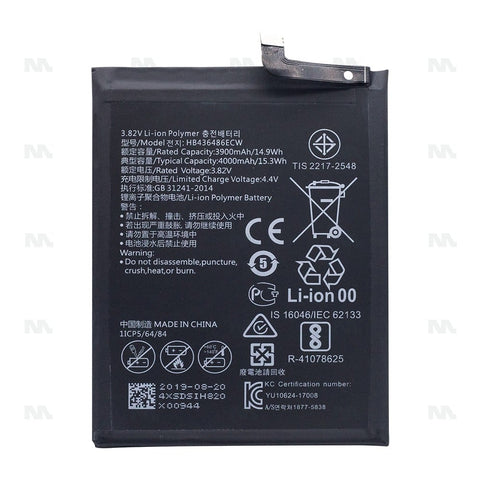 Batterie Huawei P20 Pro,Mate 10,Mate 10Pro,View 20,Mate 20RS,Honor 20Pro, Mate20 (HB436486ECW) - OEM