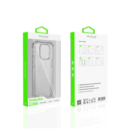 Étui anti-éclatement Rixus pour Apple iPhone 14 Pro Max transparent