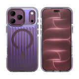 Coque Rixus Aero Ribbed Shield Compatible MagSafe pour Apple iPhone 17 Pro Max, 18 Pro Max - Bordeaux