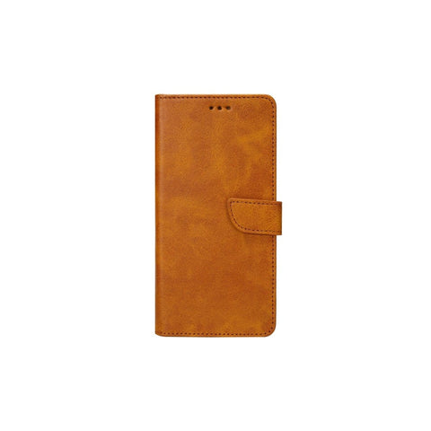 Rixus Bookcase pour Samsung Galaxy A22 5G Marron clair