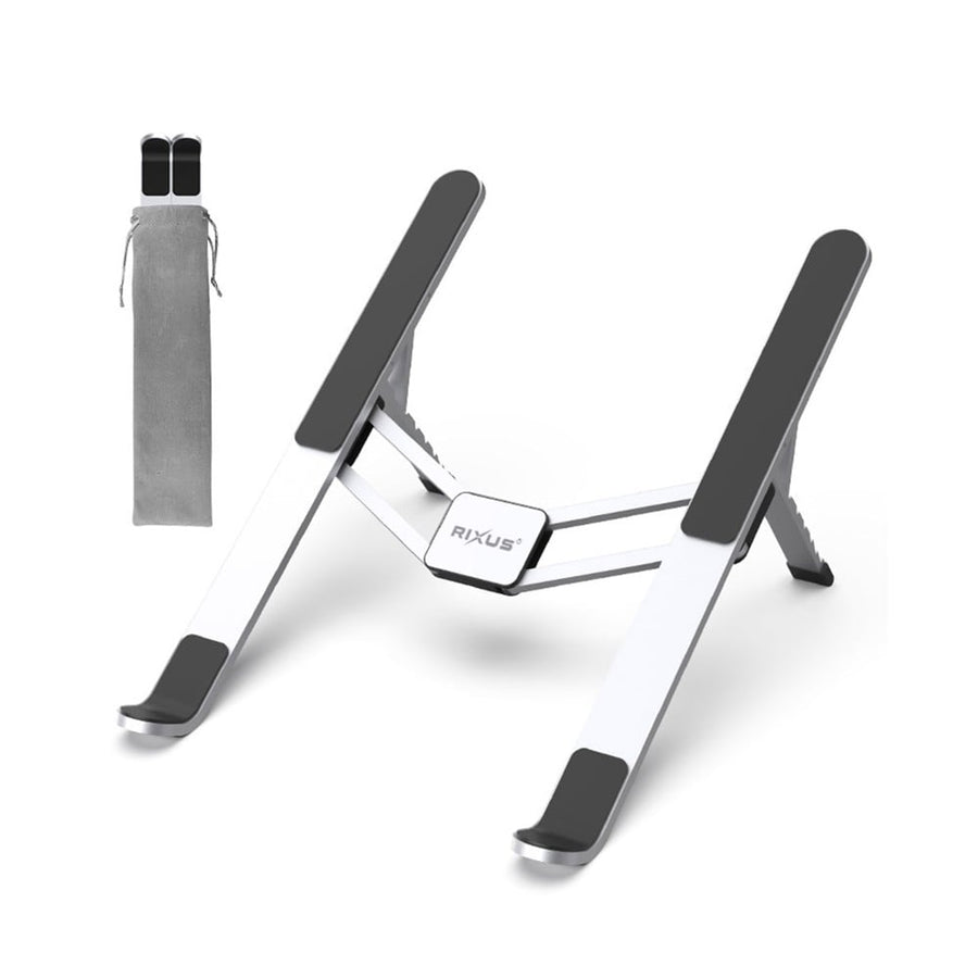 Support pour ordinateur portable Rixus RXHW46 pliable argenté