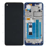 Chassis + Ecran LCD + Vitre pour Motorola One Vision (5D68C14352) (XT1970-1) - Sapphire Blue