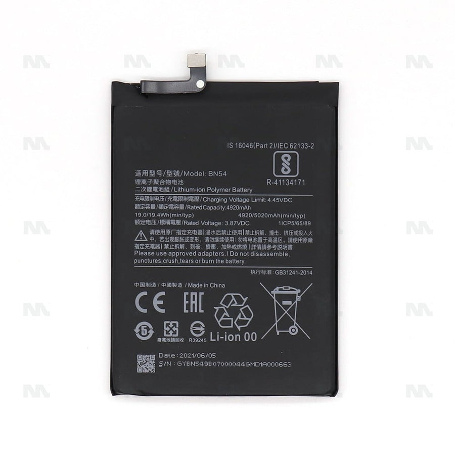 Batterie Xiaomi Redmi 9, Redmi Note 9 (BN54) - OEM