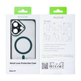 Étui Rixus Classic 04 avec MagSafe pour Apple iPhone 16 vert foncé