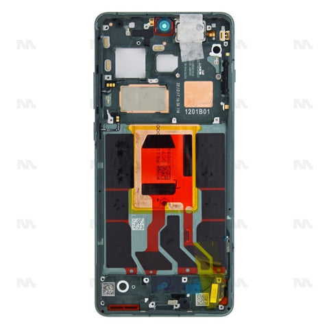 Chassis + Ecran Officiel Service Pack + Vitre pour OnePlus 12 Flowy Emerald (CPH2573, CPH2581)