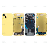 Boîtier pour Apple iPhone 14 avec petites pièces, jaune, OEM