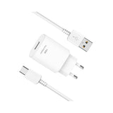 Adaptateur de voyage à charge rapide 2-1 CH18W02 USB-A vers USB-C 18 W blanc