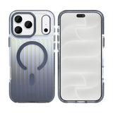 Coque Rixus Aero Ribbed Shield Compatible MagSafe pour Apple iPhone 17 Pro Max, 18 Pro Max - Bleu