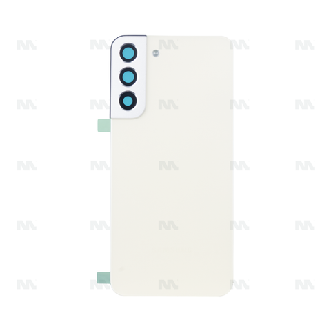 Vitre arrière pour Samsung Galaxy S22 Plus S906B avec lentille crème OEM