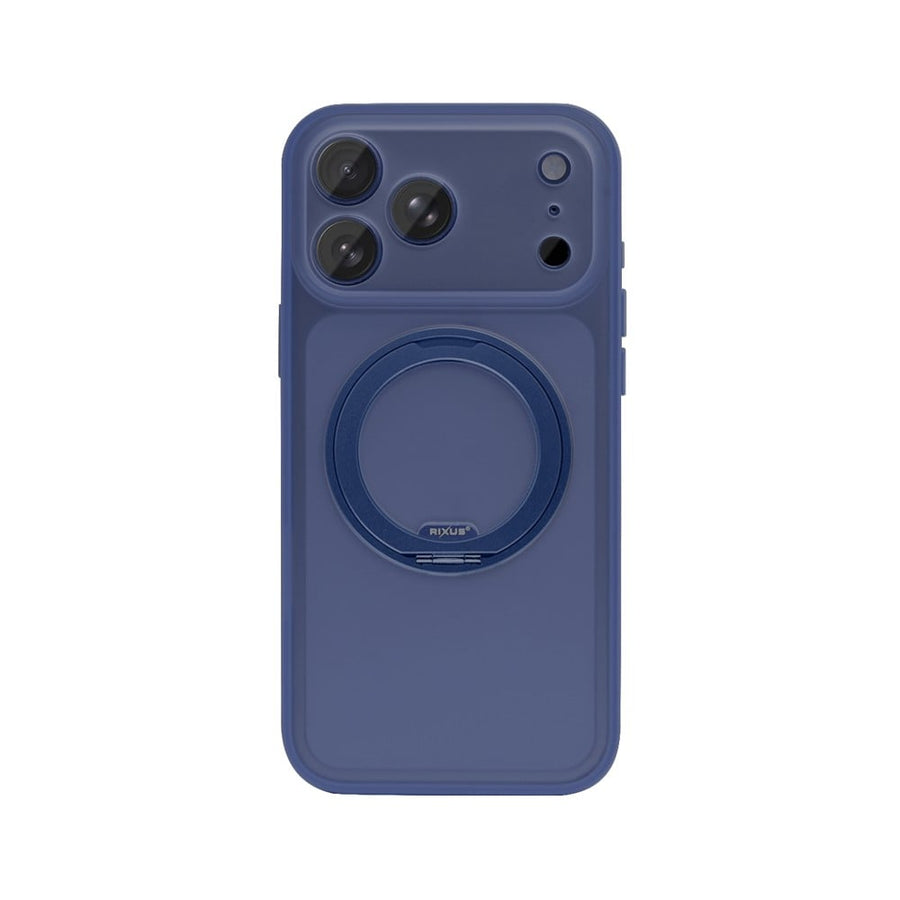 Coque Rixus SnapGrip 360 avec Anneau Support pour Apple iPhone 17 Pro Max - Bleu
