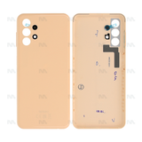 Vitre arrière pour Samsung Galaxy A13 A135F avec lentille Peach OEM