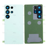 Vitre arrière pour Samsung Galaxy S25 Ultra S938B avec lentille Titanium Jade Green OEM