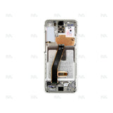 Chassis + Ecran Officiel Service Pack + Vitre pour Samsung Galaxy S20 G980F / S20 5G G981F - Cloud White