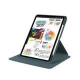 Étui de protection en cuir PU pour iPad Pro 11 (2024) Vert nuit