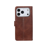 Rixus Bookcase pour Apple iPhone 17 Pro Marron