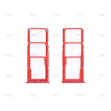 Support pour carte SIM rouge OEM pour Samsung Galaxy A12 Nacho A127F