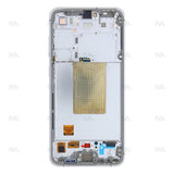 Chassis + Ecran Officiel Service Pack + Vitre pour Samsung Galaxy S24 FE S721B - Argent