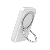 Batterie externe Rixus RXPB71A MagSafe 10 000 mAh avec support pliable Blanc