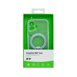 Coque Rixus SnapGrip 360 avec Anneau Support pour Apple iPhone 17 - Vert