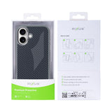 Rixus Mag Carbon avec MagSafe pour Apple iPhone 16 Plus Gris titane