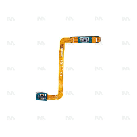 Capteur d'empreintes digitales et Nappe On/Off Samsung Galaxy A24 4G A245F, dégradé bleu OEM