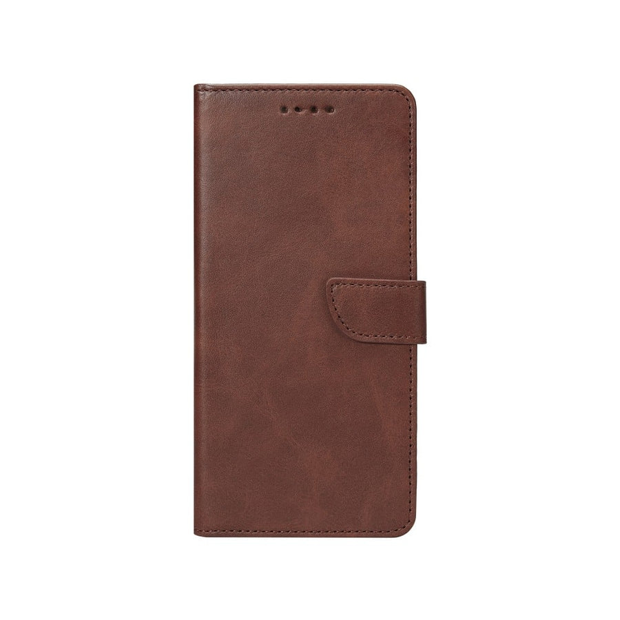 Rixus Bookcase pour Apple iPhone 16 Marron