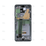Chassis + Ecran Officiel Service Pack + Vitre pour Samsung Galaxy S20 Ultra G988B - Cosmic Grey