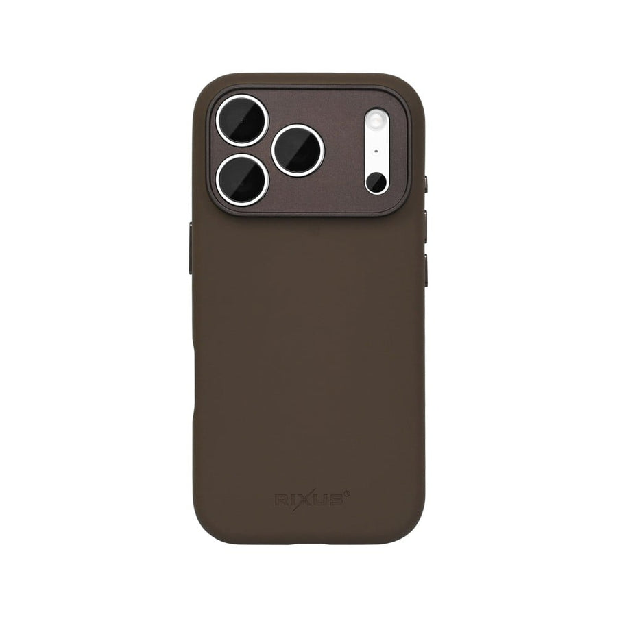 Coque de Protection Rixus ProShield pour Apple iPhone 17 Pro Max - Marron Foncé
