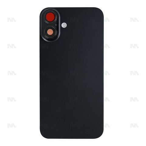 Vitre Arrière avec NFC Grand Trou Compatible pour Apple iPhone 16 - Noir