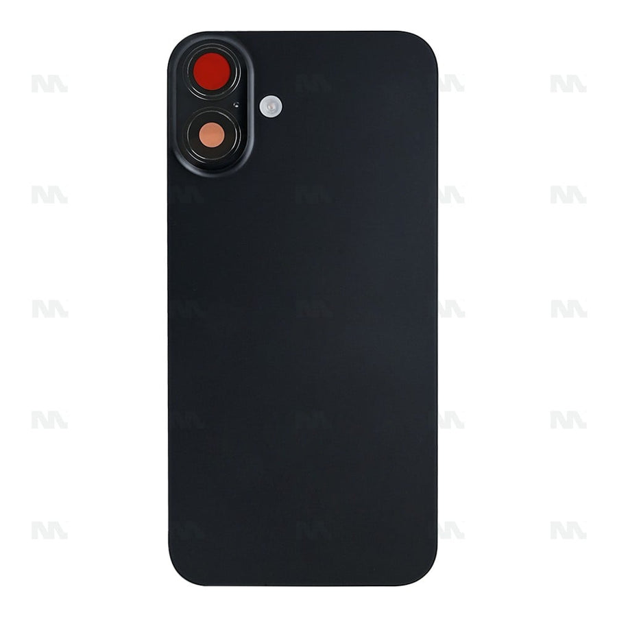 Vitre Arrière avec NFC Grand Trou Compatible pour Apple iPhone 16 - Noir