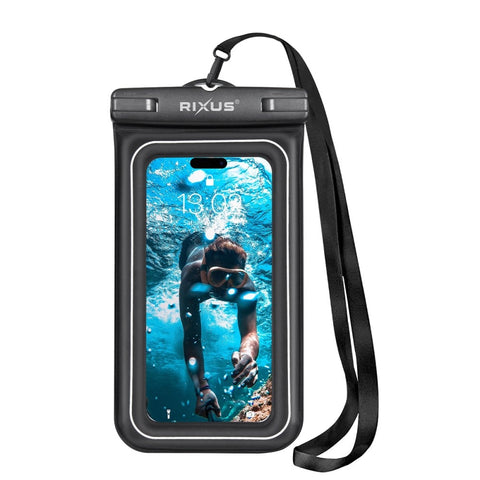 Sac étanche en éponge pour téléphone portable Rixus RXBG22 - Noir