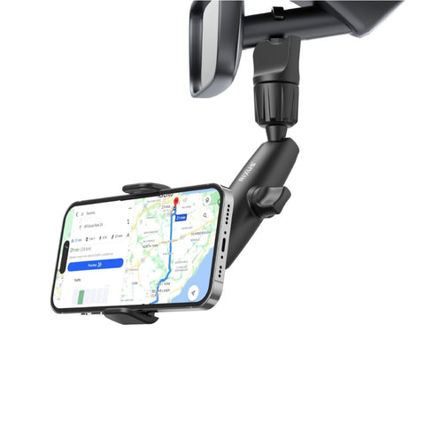 Support pour téléphone avec rétroviseur à 360 degrés Rixus RXHW65, noir
