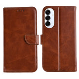 Bibliothèque Rixus pour Samsung Galaxy S25 Edge marron