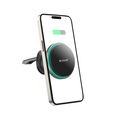 Support de ventilation Rixus RXWC12 compatible avec la recharge MagSafe - Noir