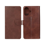 Rixus Bookcase pour Apple iPhone 16 Plus Marron