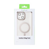 Étui Rixus Instinct Mag pour Apple iPhone 13, 14 Gris titane
