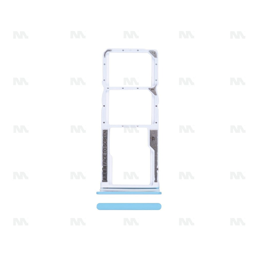 Support pour carte SIM pour Xiaomi Redmi Note 9, blanc polaire, OEM