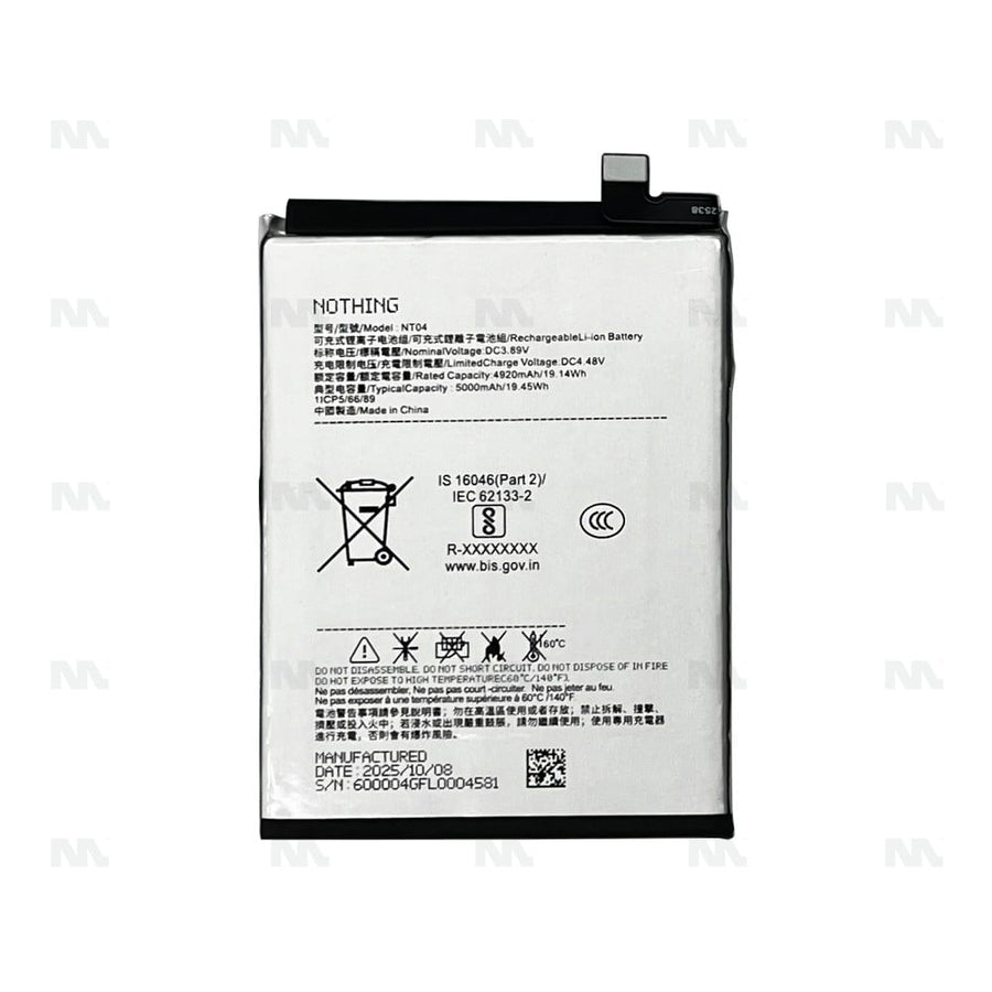 Batterie Nothing Phone 2a, 2a Plus, 3a, CMF Phone 2Pro (NT04) - OEM
