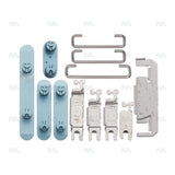 Ensemble de boutons latéraux bleu sarcelle compatible pour Apple iPhone 16 et 16 Plus (4 pièces)