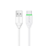 Câble de recharge Rixus RXUC13AC USB-A vers USB-C 30 cm blanc